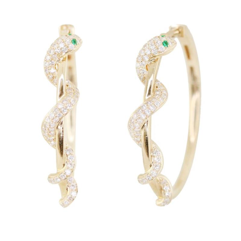 1Pair Trendy Cute big 30mm snake Hoop Earrings For Women Punk Snake Hollow Round Endless Circle Earrings Jewelry
1Pair Trendy Cute big 30mm snake Hoop Earrings For Women Punk Snake Hollow Round Endless Circle Earrings Jewelry