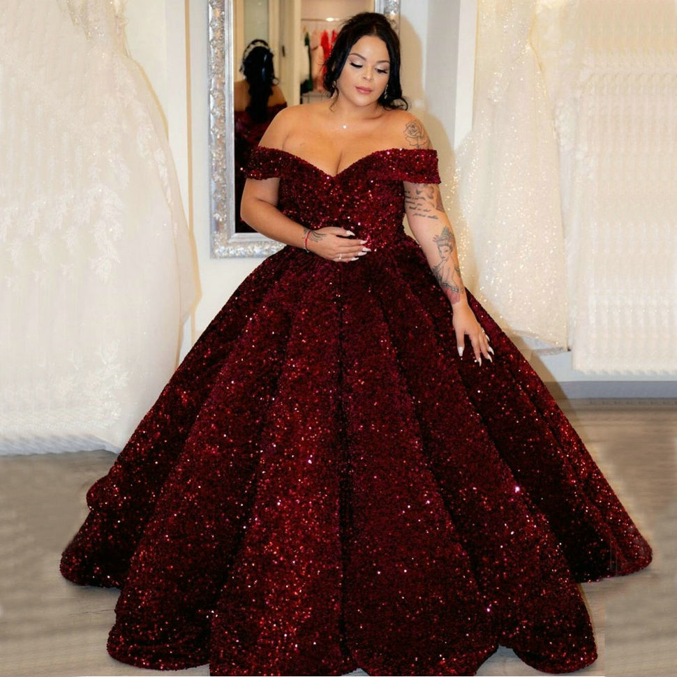 Sparkly African Wedding Dress Long Off Shoulder Sequin Lace Up Ball Gown Arabic Bridal Dresses 2020 Custom Made Wedding Gowns, Green
Sparkly African Wedding Dress Long Off Shoulder Sequin Lace Up Ball Gown Arabic Bridal Dresses 2020 Custom Made Wedding Gowns, Green