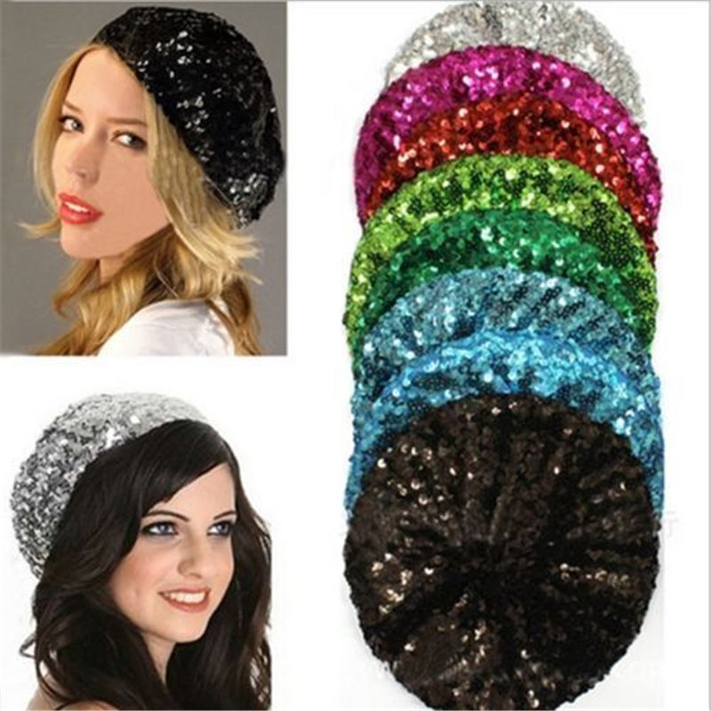 Fashion Women Sequin Berets Bling Stretch Metallic Shining French Beret Hat Beanie Clubwear Cap, Pink
Fashion Women Sequin Berets Bling Stretch Metallic Shining French Beret Hat Beanie Clubwear Cap, Pink