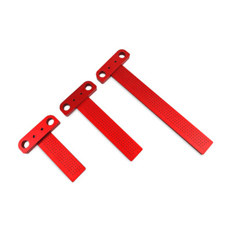 Household Woodworking Precision And Error-free Marking Aluminum Alloy Red T-shaped Right-angle Punching Ruler
Household Woodworking Precision And Error-free Marking Aluminum Alloy Red T-shaped Right-angle Punching Ruler