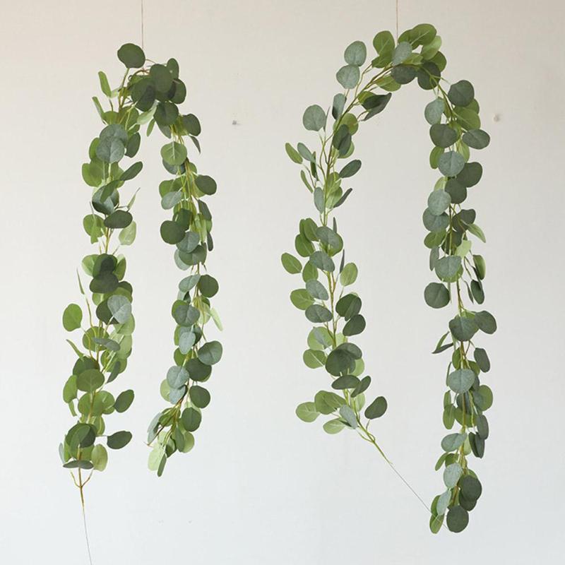 2M Artificial Plants Green Eucalyptus Vines Rattan Wreath Wall Decoration, Gray green
2M Artificial Plants Green Eucalyptus Vines Rattan Wreath Wall Decoration, Gray green