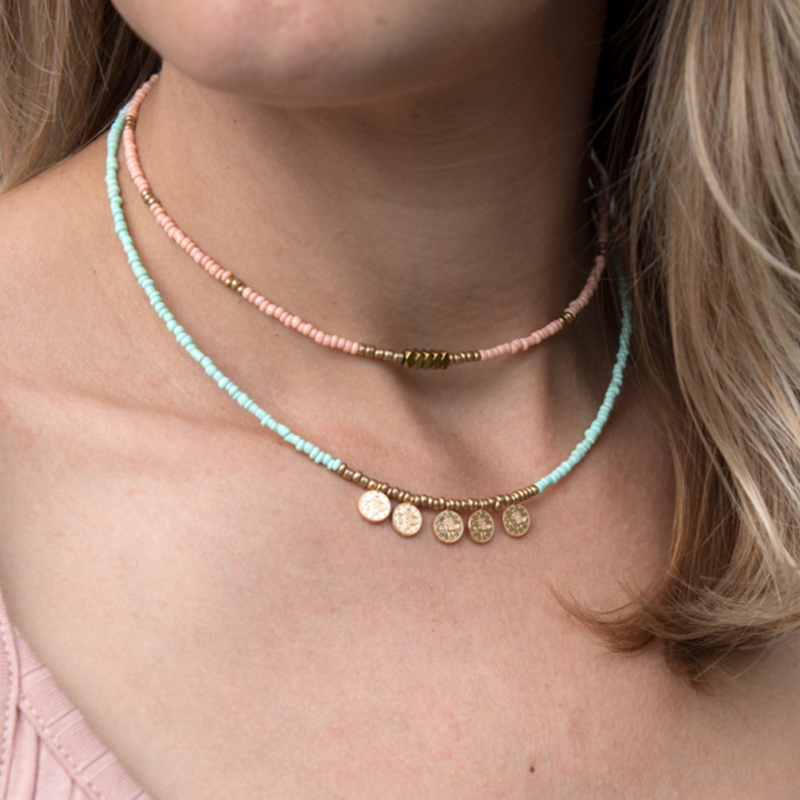 2020 New Arrival Beads Choker Summer Necklace 8 Colors Glass Bead Gold Stone Choker Women Jewelry Accessories for Dail Life
2020 New Arrival Beads Choker Summer Necklace 8 Colors Glass Bead Gold Stone Choker Women Jewelry Accessories for Dail Life