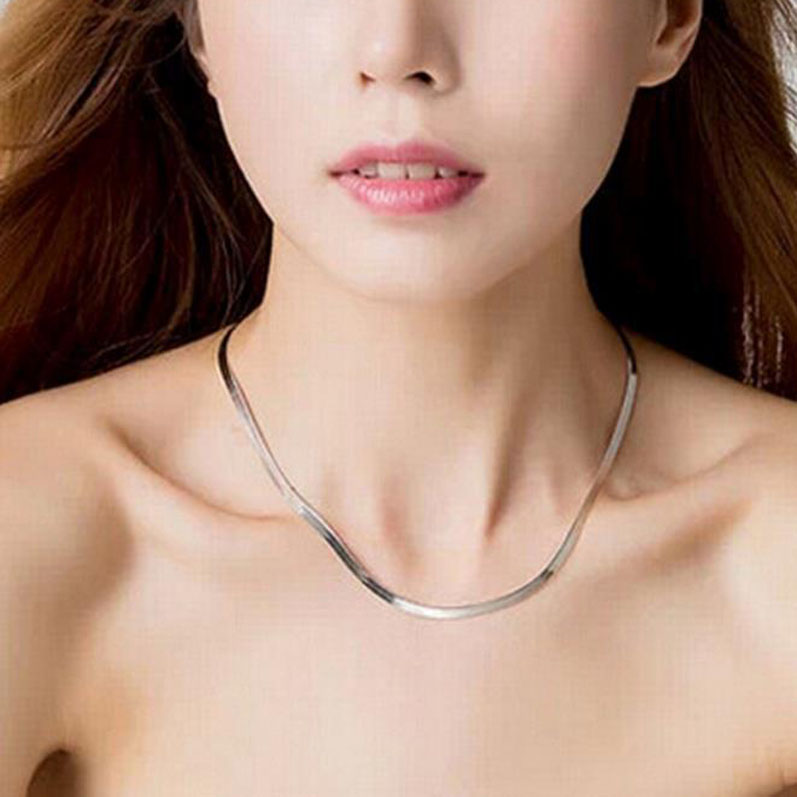 Necklace Jewelry Silver Gold Snakechain Necklaces Men Womens Copper Base Gold Tone Necklace Jelwery Factory Price N09142