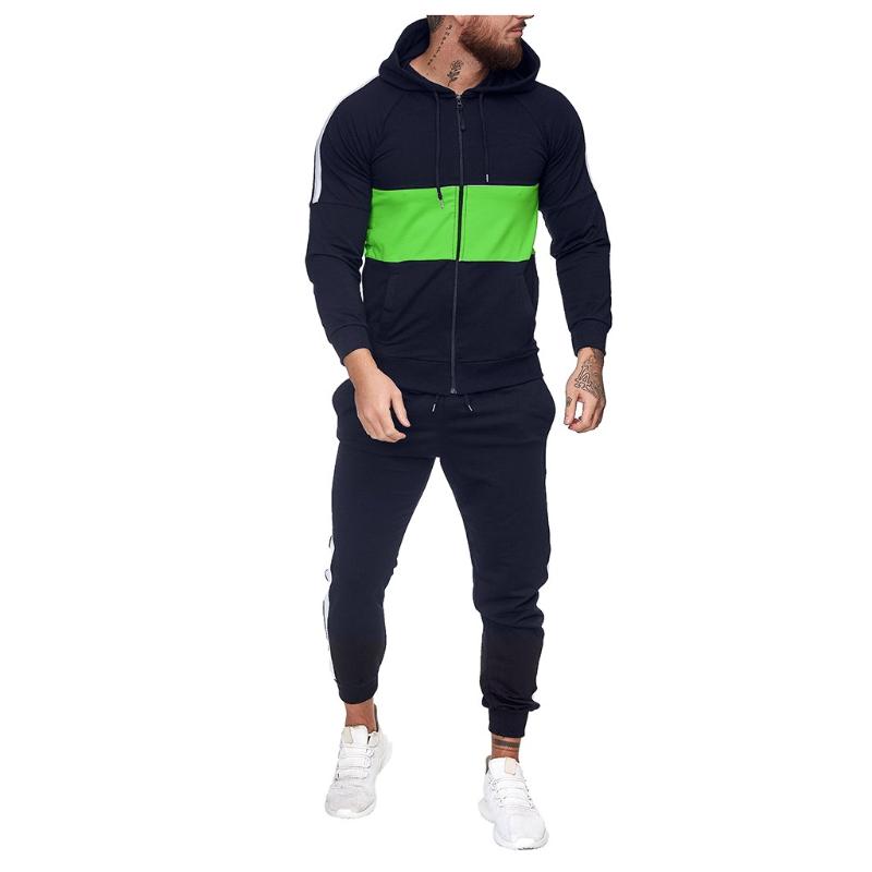 Tracksuits Running Sets Mens Fashion Autumn Splicing Zipper Trendy Print Sweatshirt Top Pants Sport Suit, Black
Tracksuits Running Sets Mens Fashion Autumn Splicing Zipper Trendy Print Sweatshirt Top Pants Sport Suit, Black