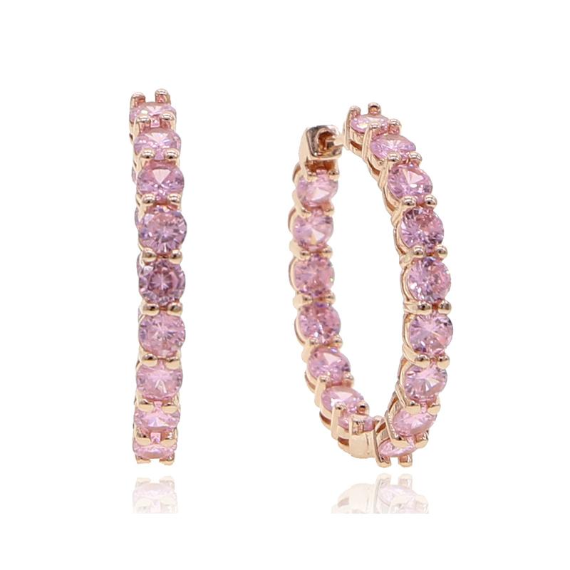 New Iced Out cz round Hoop earring for women faShion jewelry cz roSe gold color claSSic mini hoopS pink Stone gorgeouS
New Iced Out cz round Hoop earring for women faShion jewelry cz roSe gold color claSSic mini hoopS pink Stone gorgeouS