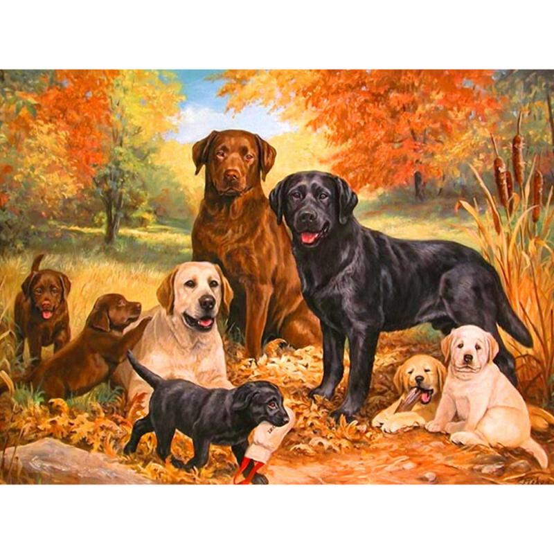 Embroidery Handicraft Diamond Painting Cross Stitch Cute Dog Pet Dog Family Diamond Embroidery Square Drill Mosaic Picture Gift
Embroidery Handicraft Diamond Painting Cross Stitch Cute Dog Pet Dog Family Diamond Embroidery Square Drill Mosaic Picture Gift