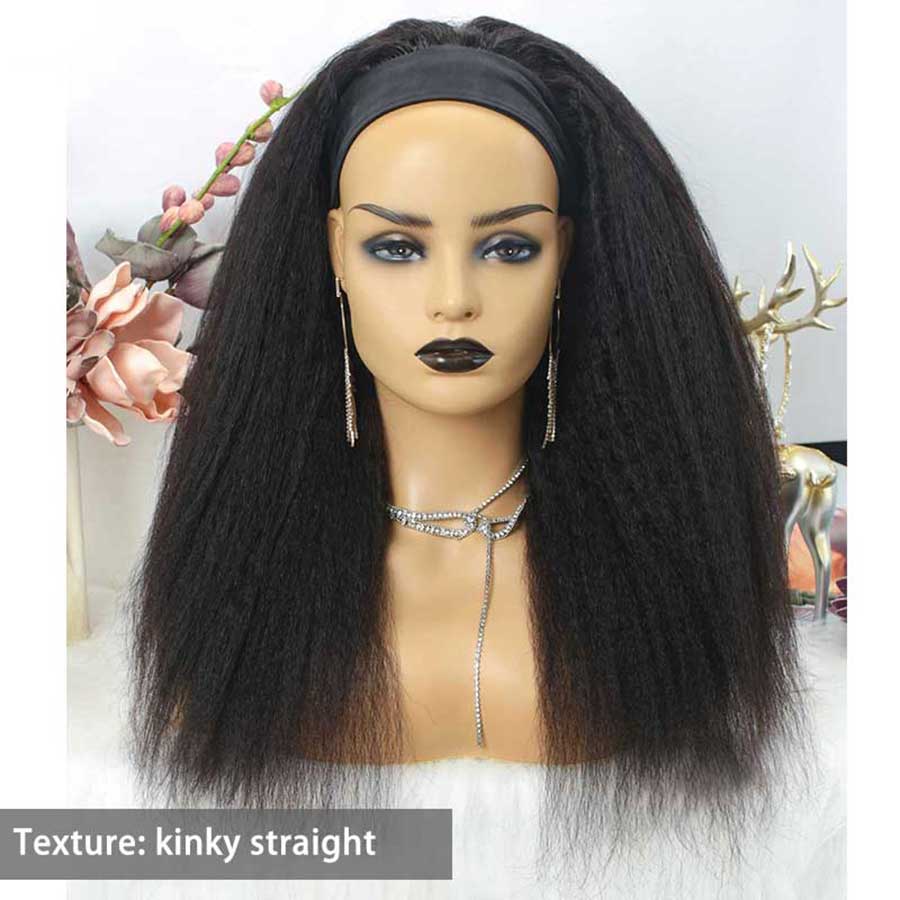 28 30inch Human Hair Wigs With Headbands No Glue Easy to Install Body Yaki Straight Water Headband Wig Loose Deep None Lace Wigs