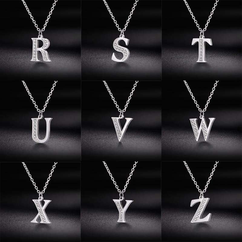 My Shape Letter A-Z Clear Zircon 316L Stainless Steel Necklace Women Necklaces Alphabet Pendant Choker Jewelry Gift For Girls
My Shape Letter A-Z Clear Zircon 316L Stainless Steel Necklace Women Necklaces Alphabet Pendant Choker Jewelry Gift For Girls