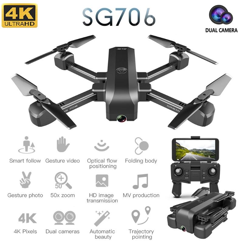 2020 new RC drone SG706 4K/1080P HD dual lens dual lens WiFi FPV optical flow professional RC foldable quadrotor dron
2020 new RC drone SG706 4K/1080P HD dual lens dual lens WiFi FPV optical flow professional RC foldable quadrotor dron