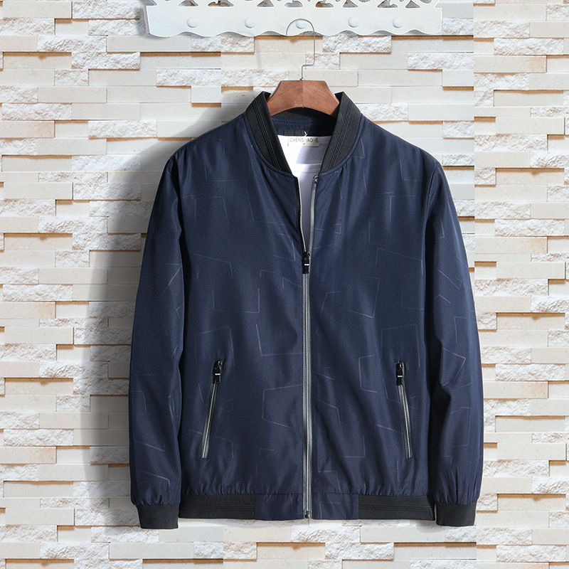 Thin Spring Autumn Jacket Men Fashion Zipper Pocket Rib Sleeve Coat Men Outerwear Daddy Clothes Round-neck Father Four Seasons, Black
Thin Spring Autumn Jacket Men Fashion Zipper Pocket Rib Sleeve Coat Men Outerwear Daddy Clothes Round-neck Father Four Seasons, Black