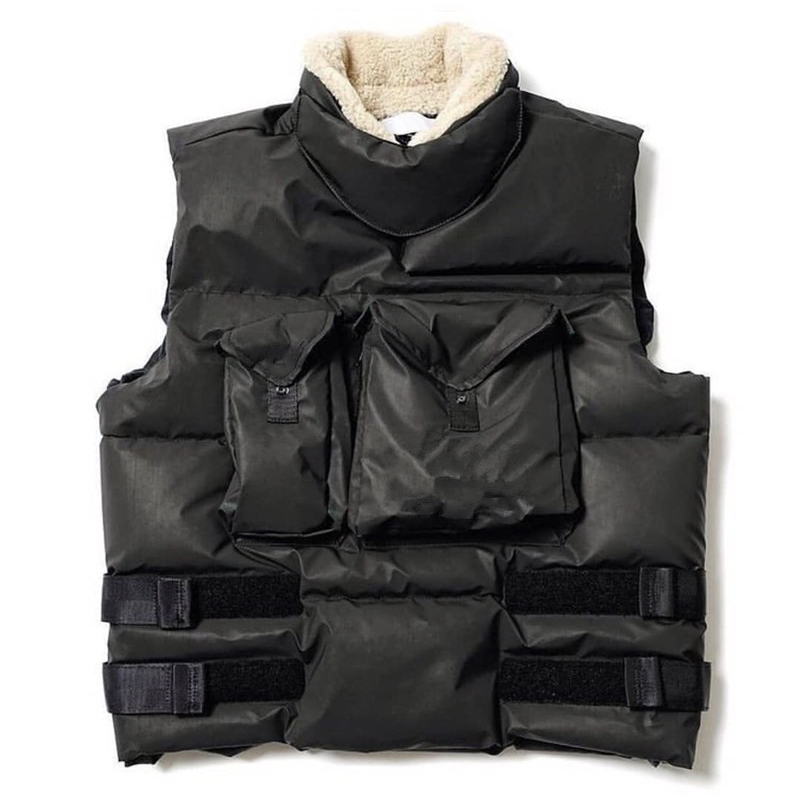 New G0598 Mens Vest Jacket Sleeveless Vests men's and women's Hidden Reflective Laser Winter Fashion Casual Down Coats, Black
New G0598 Mens Vest Jacket Sleeveless Vests men's and women's Hidden Reflective Laser Winter Fashion Casual Down Coats, Black
