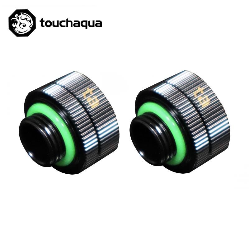 2PCS Bitspower Touchaqua 10X14MM Dual O Ring G1/4" Tighten Hand Compression Fittings For Hard Tube OD14MM Black ,Silver,White
2PCS Bitspower Touchaqua 10X14MM Dual O Ring G1/4" Tighten Hand Compression Fittings For Hard Tube OD14MM Black ,Silver,White