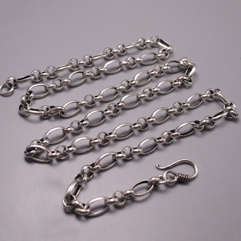 S925 Sterling Silver Necklace Women Men Luck Figaro Chain Necklace 6.5mmW 25.6inch 22-23g
S925 Sterling Silver Necklace Women Men Luck Figaro Chain Necklace 6.5mmW 25.6inch 22-23g