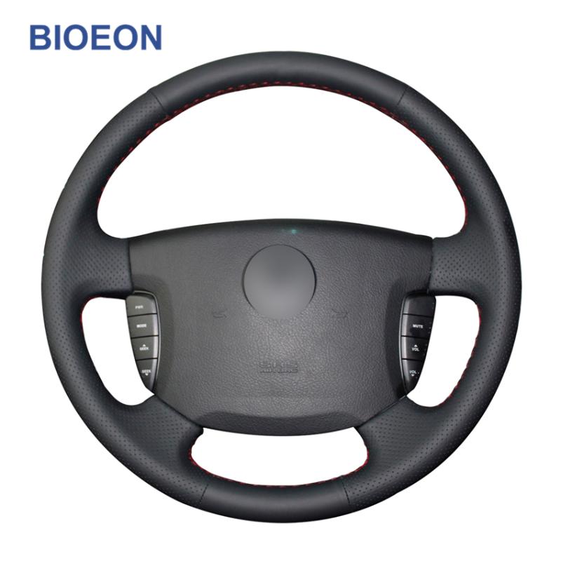 Hand Stitch Black Artificial PU Leather Car Steering Wheel Cover for Ssangyong Actyon Kyron
Hand Stitch Black Artificial PU Leather Car Steering Wheel Cover for Ssangyong Actyon Kyron