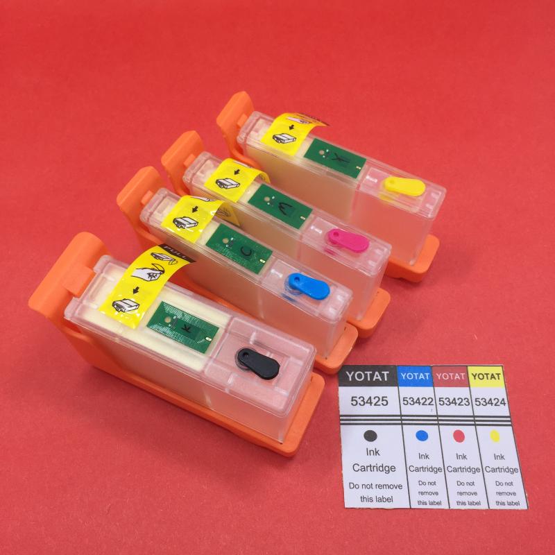 

YOTAT Empty Refillable ink cartridge 53425 53422 53423 53424 for Primera LX900 printer