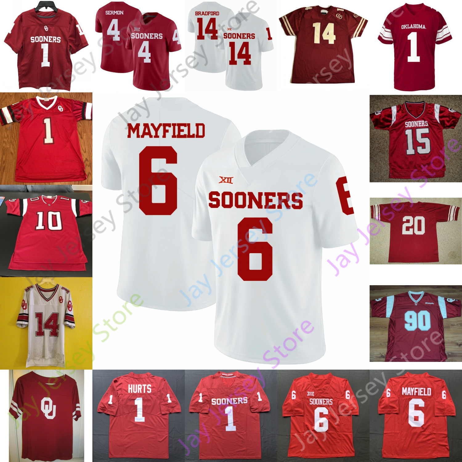 2020 Custom Oklahoma Sooners Football Jersey NCAA College Spencer Rattler Seth McGowan Marcus Major Marvin Mims Trevon West Theo Wease, Red i
2020 Custom Oklahoma Sooners Football Jersey NCAA College Spencer Rattler Seth McGowan Marcus Major Marvin Mims Trevon West Theo Wease, Red i
