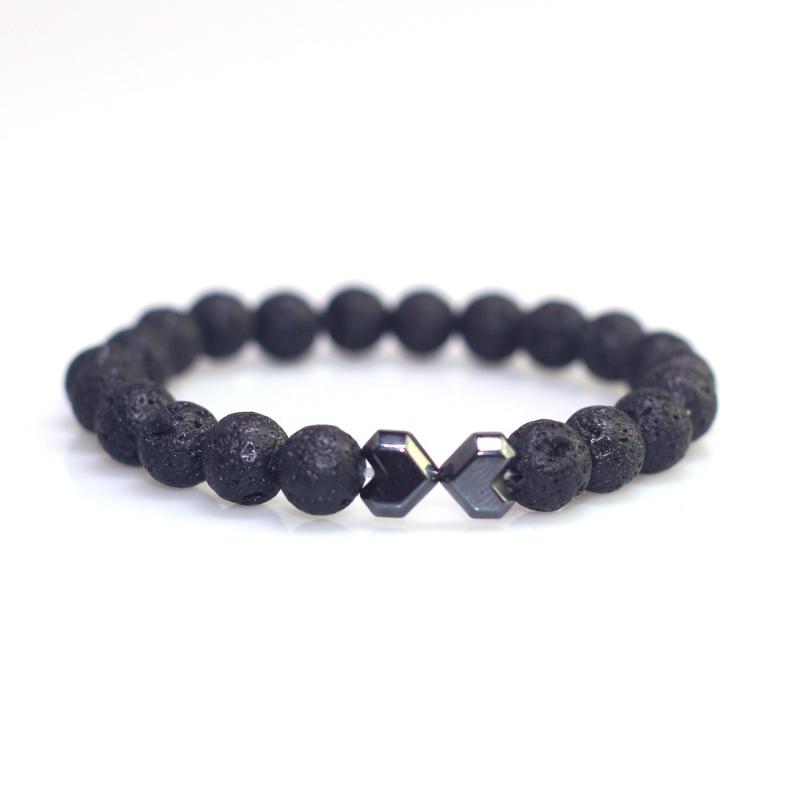 2020 Original exclusive black gallstone love male female couple beaded Hematite bracelet volcanic stone matte men's jewelry
2020 Original exclusive black gallstone love male female couple beaded Hematite bracelet volcanic stone matte men's jewelry