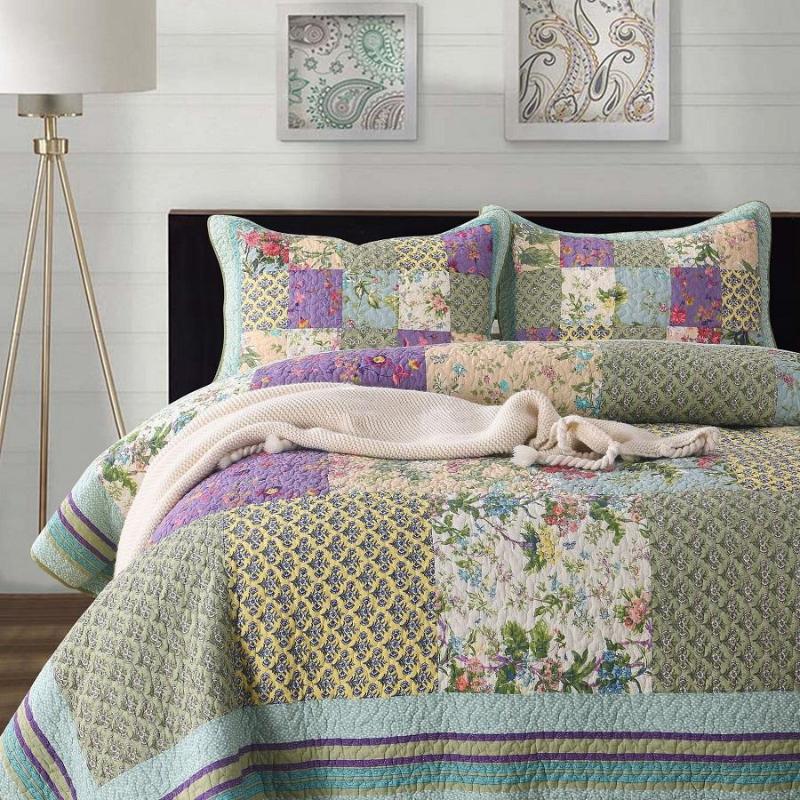 Bedding Sets Quilted Cotton Bedspread Queen Size Bed Set Coverlet Cover Summer Comforter Blanket Pillowcases 3Pcs, Bedspread set 1
Bedding Sets Quilted Cotton Bedspread Queen Size Bed Set Coverlet Cover Summer Comforter Blanket Pillowcases 3Pcs, Bedspread set 1