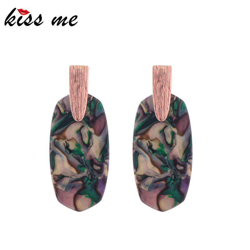Dangle & Chandelier Kissme Unique Four-color Texture Acrylic Sheet Drop Earrings For Women Gifts Rose Gold Color Alloy Fashion Accessories
Dangle & Chandelier Kissme Unique Four-color Texture Acrylic Sheet Drop Earrings For Women Gifts Rose Gold Color Alloy Fashion Accessories