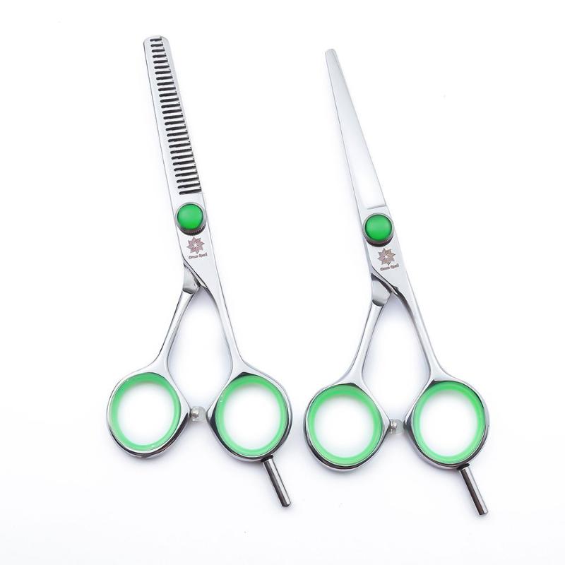 Professional Barber/Salon Hair Cutting Thinning Shear Scissors Set 5.5" with Finger Ring Inserts and Adjustment Tension Screw
Professional Barber/Salon Hair Cutting Thinning Shear Scissors Set 5.5" with Finger Ring Inserts and Adjustment Tension Screw