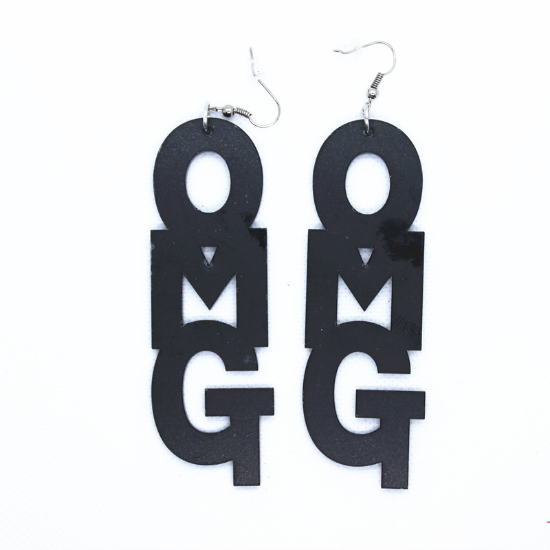 Retro Exaggerated Fashion Letter OMG Acrylic Earrings Women's Creativity Funny Prom Party Personality Accessories Jewelry
Retro Exaggerated Fashion Letter OMG Acrylic Earrings Women's Creativity Funny Prom Party Personality Accessories Jewelry