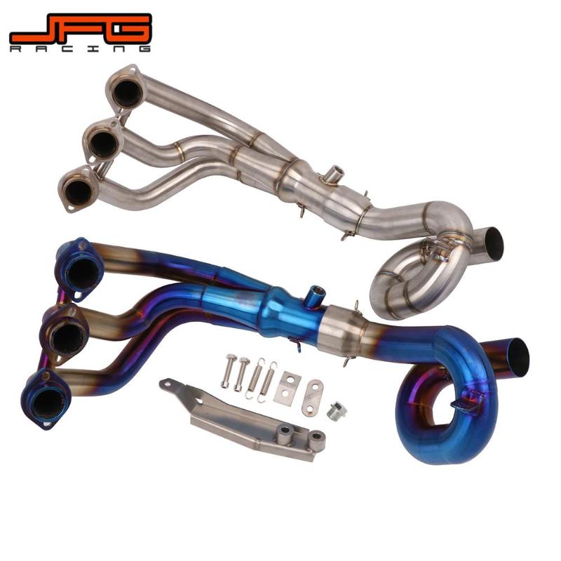 Motorcycle Full Exhaust System Middle Front Exhaust Muffler Link Pipe Slip-on For MT09 MT-09 FZ09 FZ-09 2014-2020
Motorcycle Full Exhaust System Middle Front Exhaust Muffler Link Pipe Slip-on For MT09 MT-09 FZ09 FZ-09 2014-2020
