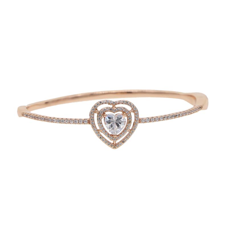 Charm Heart Bracelet 5A Cubic Zirconia Rose Gold color Bracelet Jewelry Gifts for Women Girls
Charm Heart Bracelet 5A Cubic Zirconia Rose Gold color Bracelet Jewelry Gifts for Women Girls