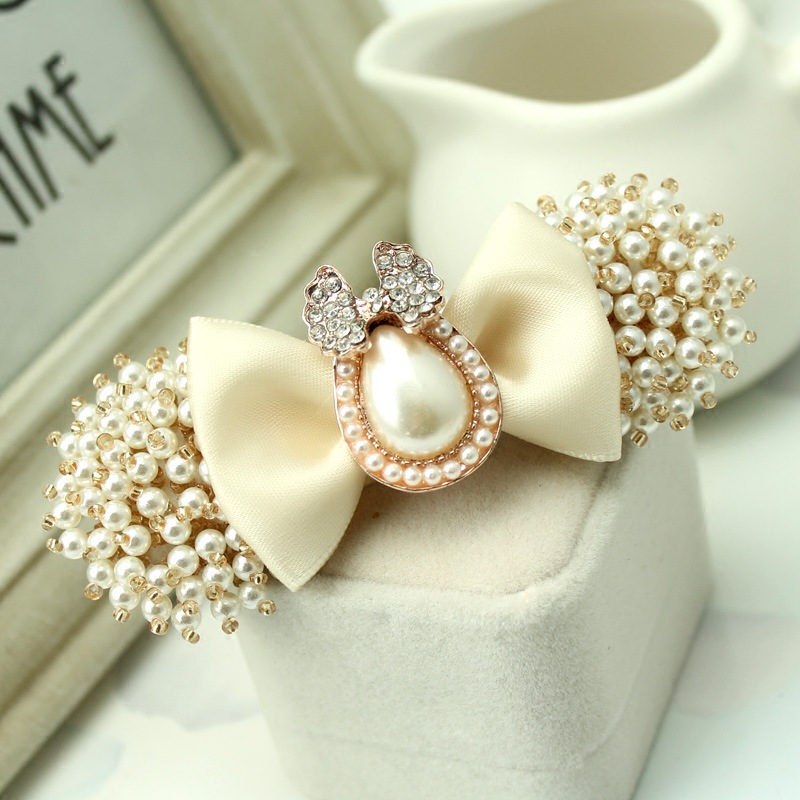 Handmade Butterfly Sweet Headdress White Pearl Rhinestone Ribbon Bow Hairpins Hairgrips Plate Hair Clip Woman Jewelry
Handmade Butterfly Sweet Headdress White Pearl Rhinestone Ribbon Bow Hairpins Hairgrips Plate Hair Clip Woman Jewelry
