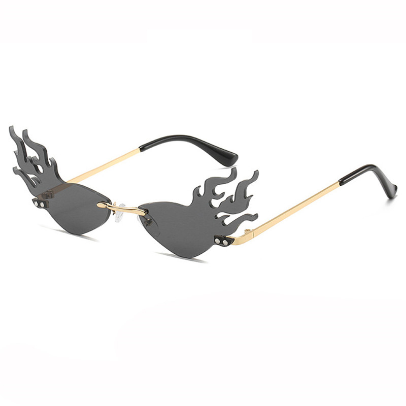 2020 Fire Flame Sunglasses Women Rimless Cat Eye Sun Glasses Brand Designer Eyewear Big Hollow Shades Streetwear Red Lens Mirror 
2020 Fire Flame Sunglasses Women Rimless Cat Eye Sun Glasses Brand Designer Eyewear Big Hollow Shades Streetwear Red Lens Mirror