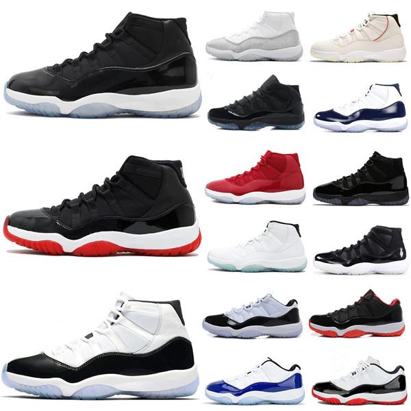 New Bred 11s 11 Men Women Basketball shoes Concord 45 Platinum Tint Cherry Cap and Gown Space Jam stylist shoes Sport Trainers
New Bred 11s 11 Men Women Basketball shoes Concord 45 Platinum Tint Cherry Cap and Gown Space Jam stylist shoes Sport Trainers