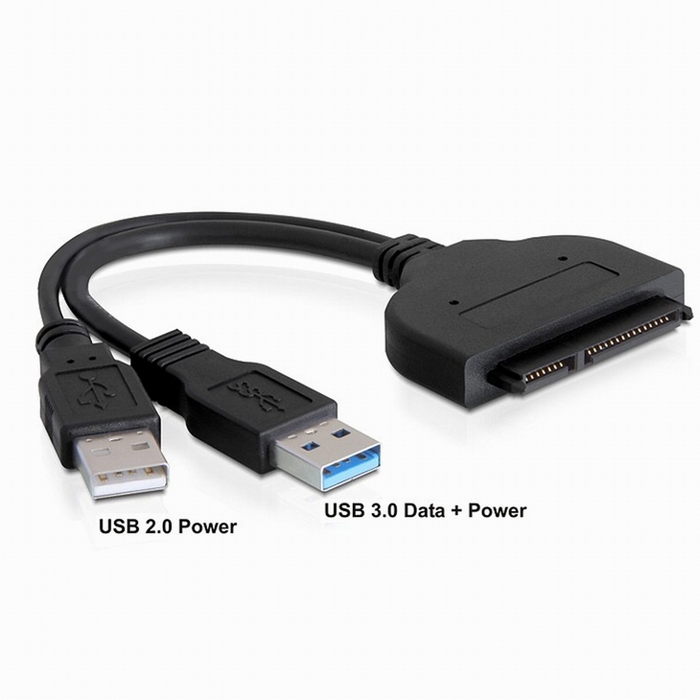 USB 3.0 to SATA 22 Pin with extra USB2.0 power Adapter Y Cable for 2.5" Hard disk driver SSD 5Gbps 25cm
USB 3.0 to SATA 22 Pin with extra USB2.0 power Adapter Y Cable for 2.5" Hard disk driver SSD 5Gbps 25cm