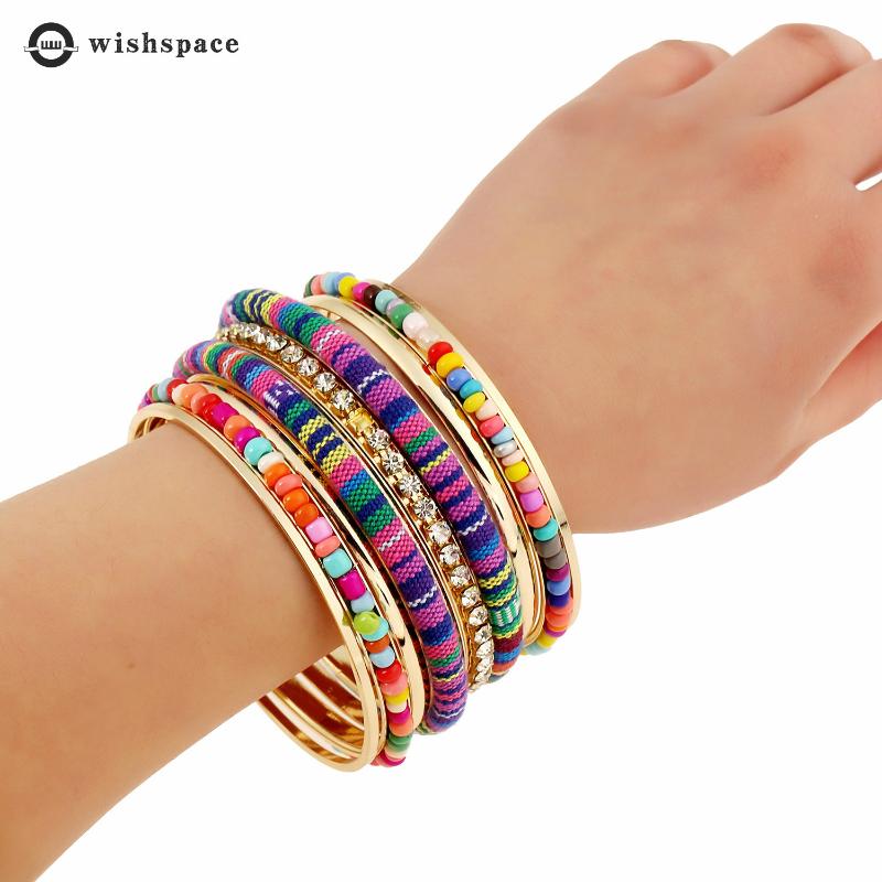 Wishspace glass beads color rope winding Bohemian fashion jewelry wholesale bracelet popular woman
Wishspace glass beads color rope winding Bohemian fashion jewelry wholesale bracelet popular woman