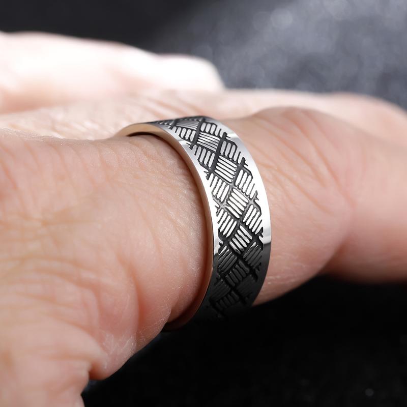 Men's 8mm Stripes Crosscut Tungsten Stainless steel Party punk Fine Ring Women Wedding Fashion Jewelry Engagement Ring
Men's 8mm Stripes Crosscut Tungsten Stainless steel Party punk Fine Ring Women Wedding Fashion Jewelry Engagement Ring