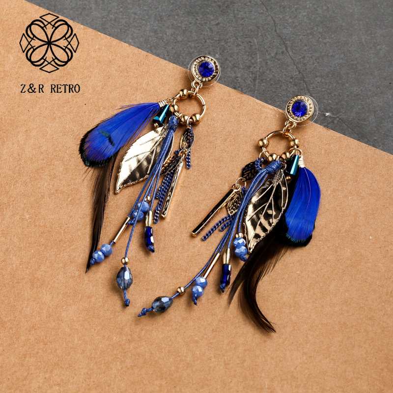 Dangle & Chandelier Fashion 2021 Vintage Accessories Unusual Feather Jewelry Female Boho Long Hanging Women's Earrings Gifts For The Year
Dangle & Chandelier Fashion 2021 Vintage Accessories Unusual Feather Jewelry Female Boho Long Hanging Women's Earrings Gifts For The Year