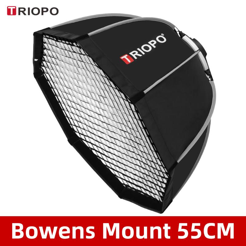 Triopo K55 55cm Photo Portabe Bowens Mount Octagon Umbrella Softbox + Honeycomb Grid Outdoor Soft Box for Studio Strobe
Triopo K55 55cm Photo Portabe Bowens Mount Octagon Umbrella Softbox + Honeycomb Grid Outdoor Soft Box for Studio Strobe