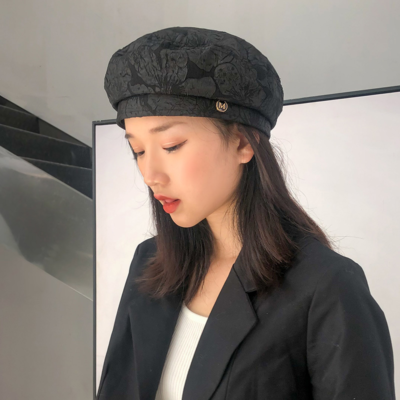 Hat Female Folds Seersucker Beret Japanese Wild British Retro Octagonal Hat Korean Version Of Eaves Painter Tide, White
Hat Female Folds Seersucker Beret Japanese Wild British Retro Octagonal Hat Korean Version Of Eaves Painter Tide, White