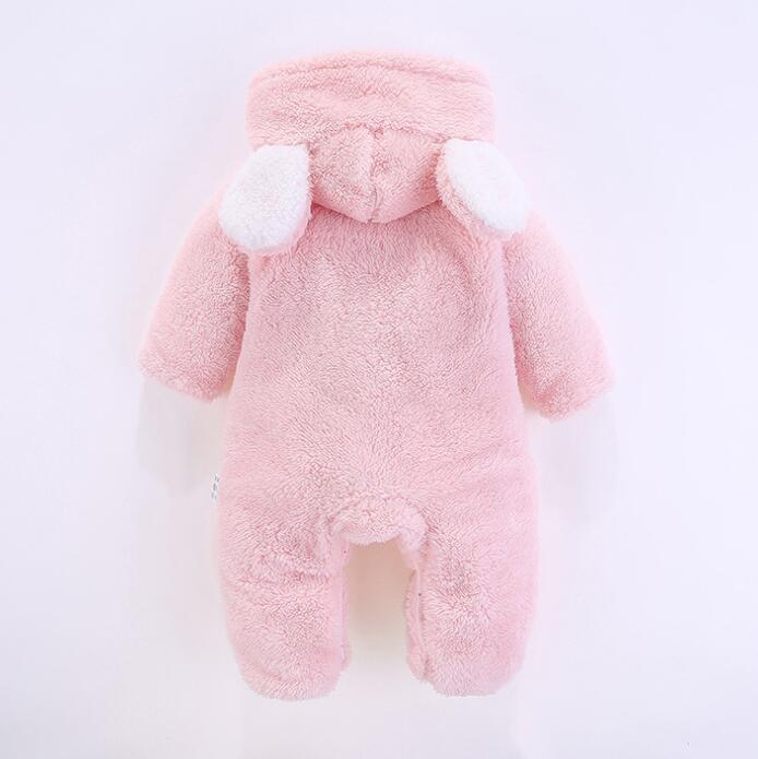 Baby onesies New born baby clothes Coral Fleece warm Baby boy winter clothes Animal bear Overall unisex onesie girls rompers jumpsuit
