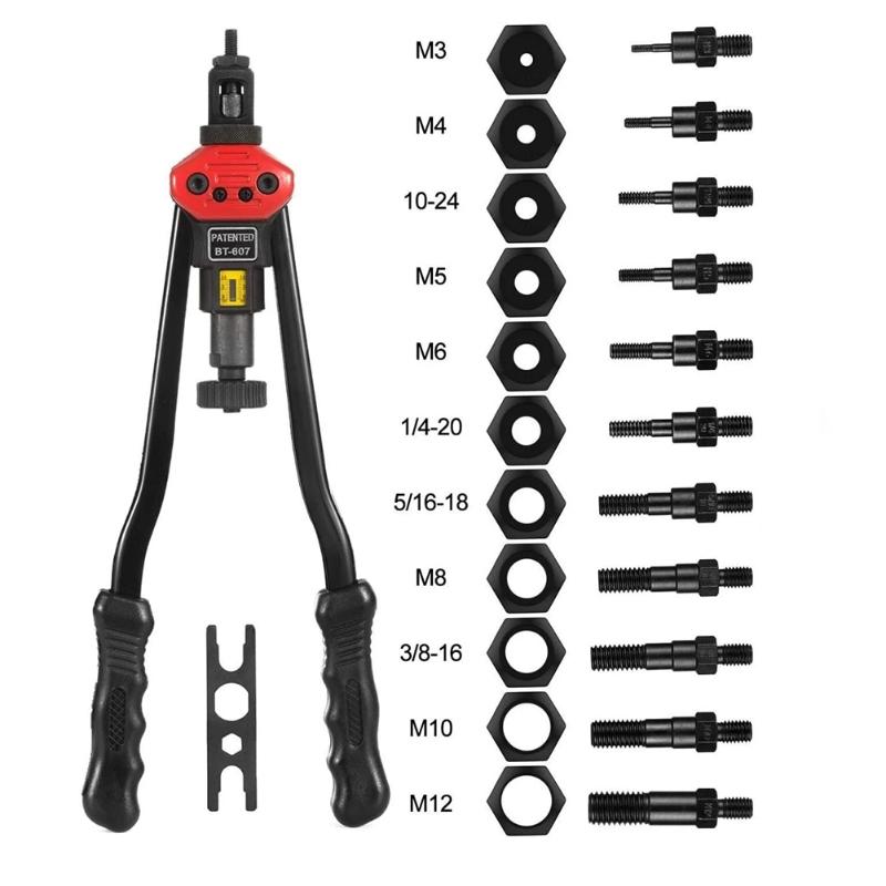 Hot Easy Automatic Rivet Tool Set Manual Riveting Tool Pull Cap Heavy Duty Hand Riveter PLD
Hot Easy Automatic Rivet Tool Set Manual Riveting Tool Pull Cap Heavy Duty Hand Riveter PLD