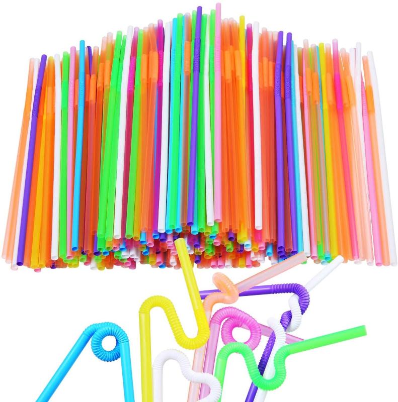 100 Pieces Flexible Plastic Straws Curved Straws Extra Long Colorful Disposable Drinking
100 Pieces Flexible Plastic Straws Curved Straws Extra Long Colorful Disposable Drinking