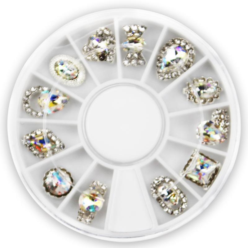 Nail Art Wheel 3D Charm Rhinestones Diamond Metal AB Crystal Glitter 3D Tips Accessoires DIY Design Nail Jewelry Manicure Tools
Nail Art Wheel 3D Charm Rhinestones Diamond Metal AB Crystal Glitter 3D Tips Accessoires DIY Design Nail Jewelry Manicure Tools