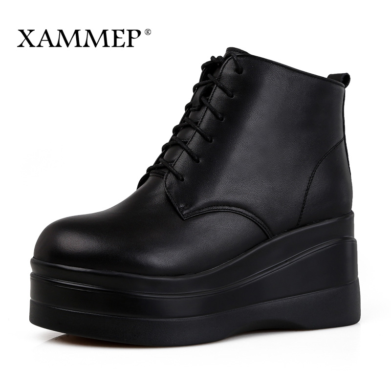 Women Genuine Leather Boots Mid Calf Boots Women Winter Shoes Natural Wool Brand Shoes With Platform 42 43 Xammep, Black
Women Genuine Leather Boots Mid Calf Boots Women Winter Shoes Natural Wool Brand Shoes With Platform 42 43 Xammep, Black