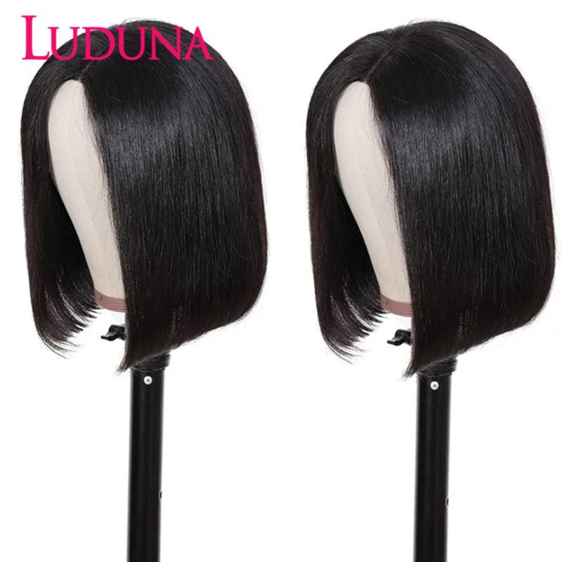 Luduna 13x4 Lace Front Human Hair Wigs Short Bob Lace Frontal Wig For Women 150% Brazilian Straight Hair Wig Pre Pluck Remy, As pic
Luduna 13x4 Lace Front Human Hair Wigs Short Bob Lace Frontal Wig For Women 150% Brazilian Straight Hair Wig Pre Pluck Remy, As pic