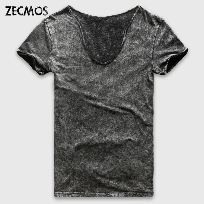 Zecmos Fashion Black T-Shirt Men Casual V Neck T Shirts For Men Vintage Short Sleeve Heavy Washed Cotton Top Tees Male
Zecmos Fashion Black T-Shirt Men Casual V Neck T Shirts For Men Vintage Short Sleeve Heavy Washed Cotton Top Tees Male