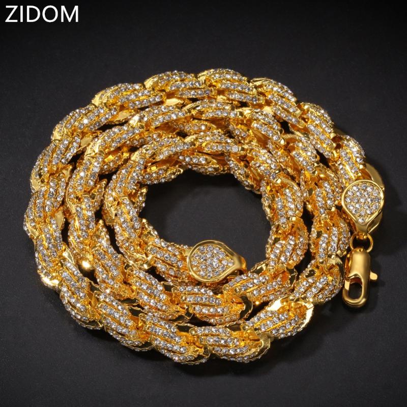 Chains 2021 Men Hip Hop Iced Out Bling Chain Necklace Pave Setting Cubic Zirconia 9mm Width Twist Necklaces Hiphop Jewelry Gifts, Silver
Chains 2021 Men Hip Hop Iced Out Bling Chain Necklace Pave Setting Cubic Zirconia 9mm Width Twist Necklaces Hiphop Jewelry Gifts, Silver