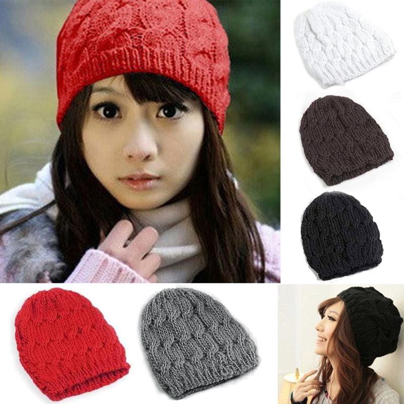 Winter Hats Beanies Women Lady Knitted Cap Crochet Hat Casual Female Cap Chapeu Feminino, Red
Winter Hats Beanies Women Lady Knitted Cap Crochet Hat Casual Female Cap Chapeu Feminino, Red