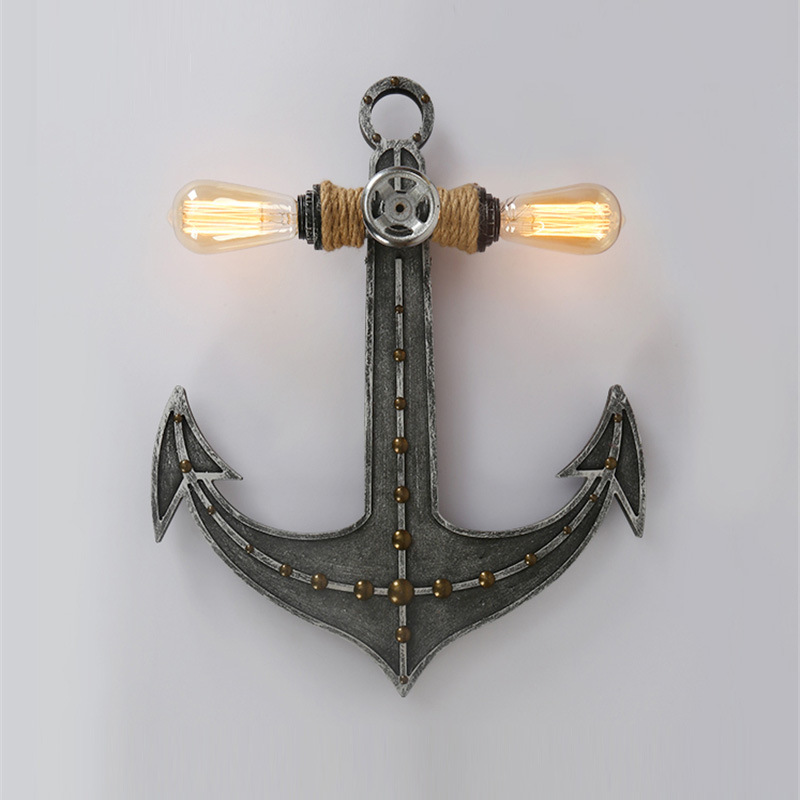 American Anchor Bedroom Living Room Wall Lamp Industry Retro Double Head Creative Individual Iron Decorative Lamps Wall Lights
American Anchor Bedroom Living Room Wall Lamp Industry Retro Double Head Creative Individual Iron Decorative Lamps Wall Lights