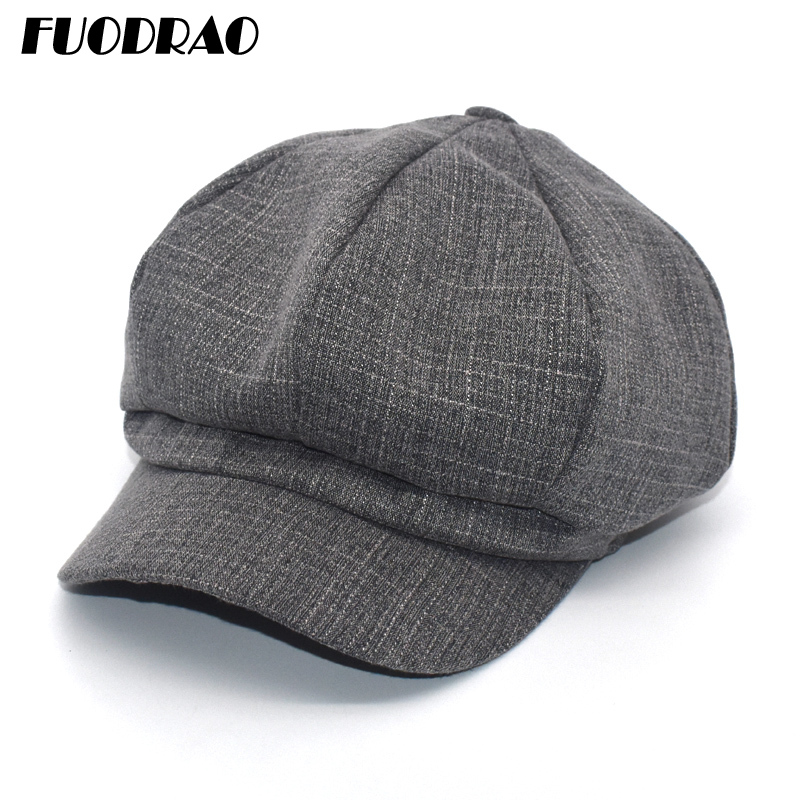 FUODRAO New Women Octagonal Hats Solid Color Cotton Linen Breathable Beret Hat Spring Casual Newsboy Caps C8, Black
FUODRAO New Women Octagonal Hats Solid Color Cotton Linen Breathable Beret Hat Spring Casual Newsboy Caps C8, Black