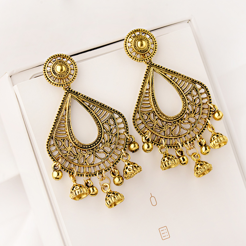 2020 Egypt Gold Water Drop Jhumka Earrings Boho Tibetan Jewelry Women Unique Gypsy Hippie Turkish Hollow Earrings Bijoux
2020 Egypt Gold Water Drop Jhumka Earrings Boho Tibetan Jewelry Women Unique Gypsy Hippie Turkish Hollow Earrings Bijoux