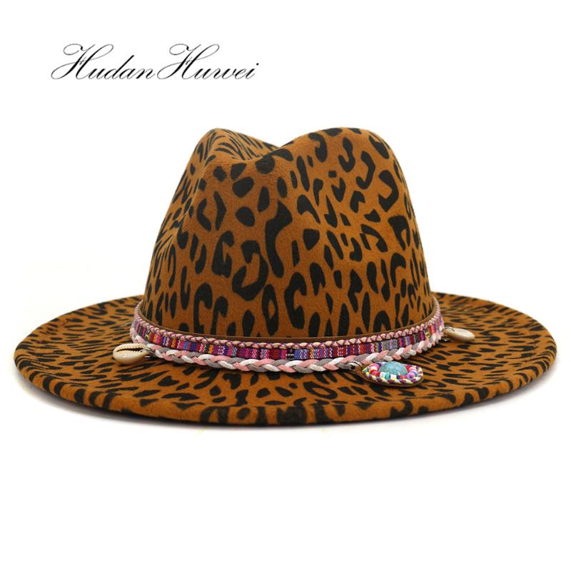 New Style Autumn Winter Leopard Woolen Felt Fedora Hat Wide Brim Jazz Party Holiday Top Hat Caps, Army green
New Style Autumn Winter Leopard Woolen Felt Fedora Hat Wide Brim Jazz Party Holiday Top Hat Caps, Army green