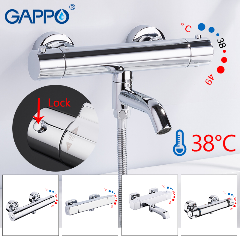 

GAPPO Bathtub faucet thermostatic faucet bathroom mixer tap bath faucets Waterfall taps bath shower set shower systems Y03